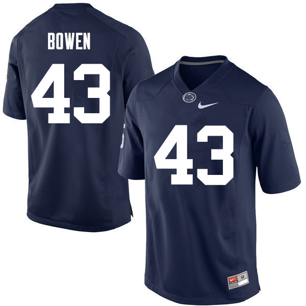 NCAA Nike Men's Penn State Nittany Lions Manny Bowen #43 College Football Authentic Navy Stitched Jersey CVB8098LO